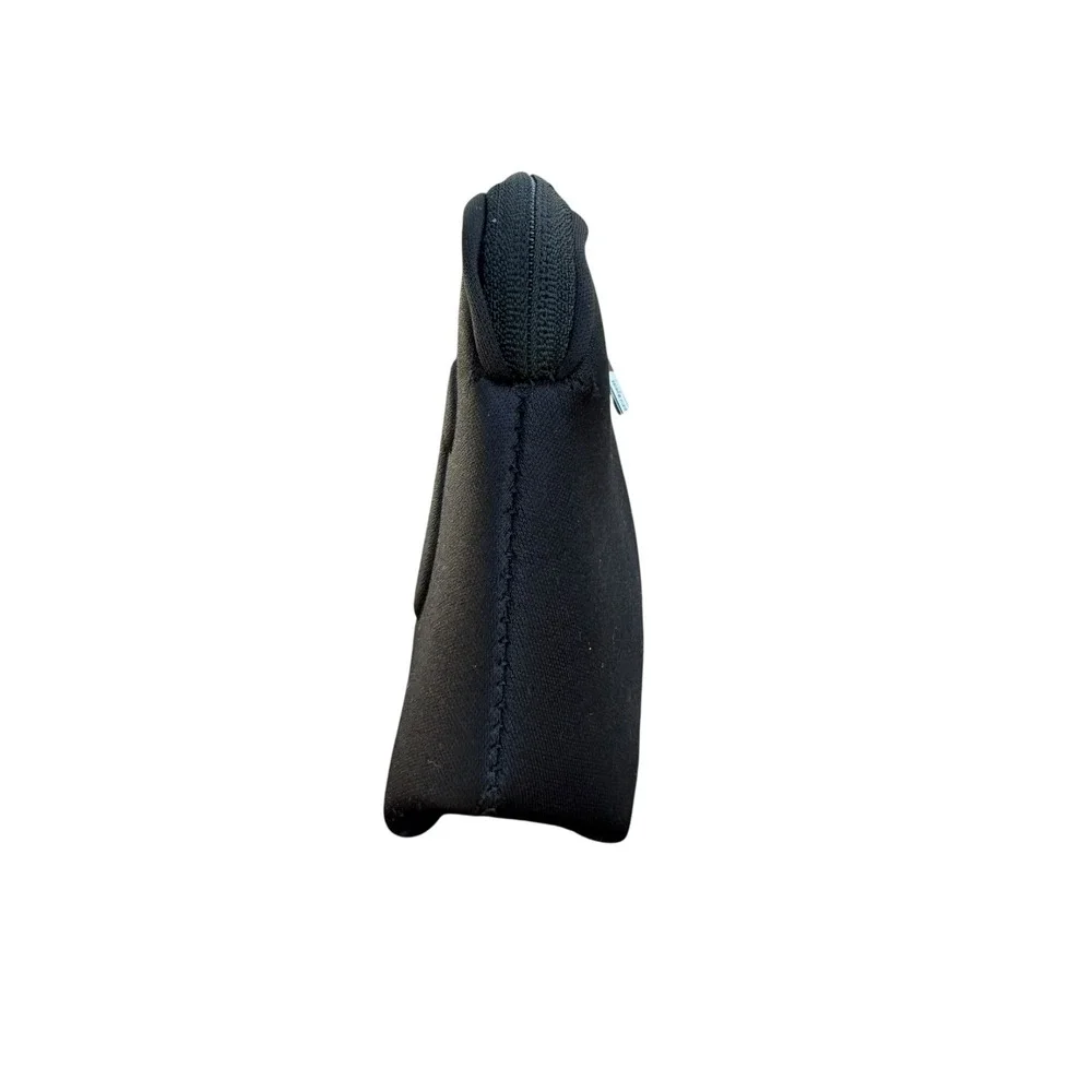 SKIMS Black Neoprene Case‎ Makeup Travel Bag Pouch Cosmetic Organizer New